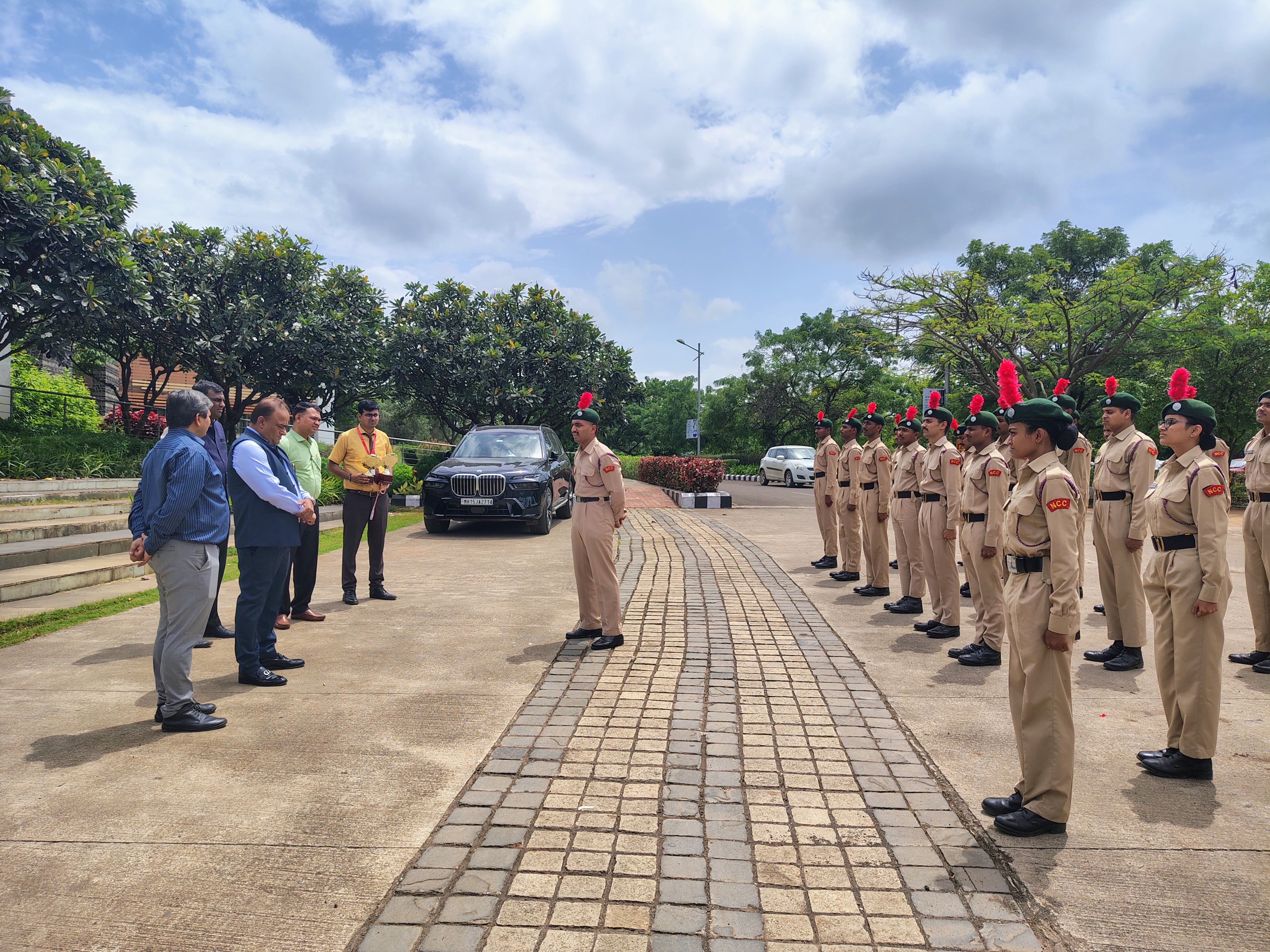 Cadets with Hon. Chairman Sir